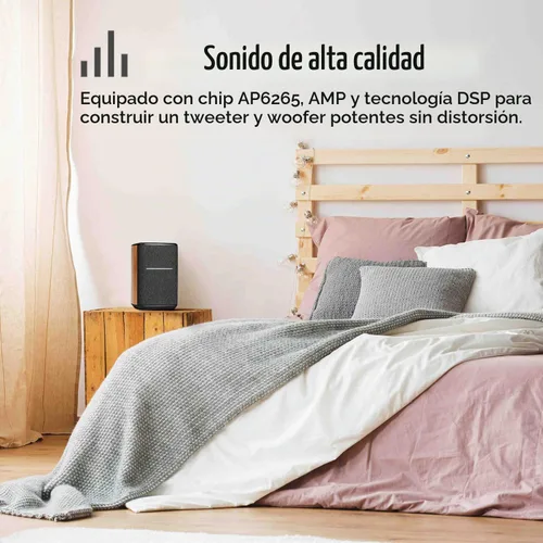 Vista 6 de Edifier Altavoz inteligente WiFi sin micrófono, funciona con Alexa, compatible con AirPlay 2, Spotify, Tidal Connect, Wi-Fi de una pieza de 40 W RMS