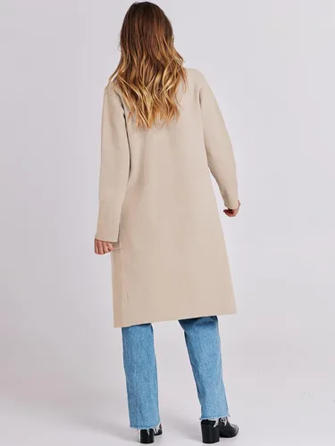 Vista 5 de ANRABESS Cárdigan tipo cárdigan para mujer, chaqueta de punto grueso con frente abierto, chaqueta de gran tamaño, abrigo largo para otoño e invierno