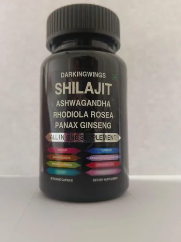 Vista 8 de 8 en 1 Shilajit 9000 Panax Ginseng 1500 MG Ashwagandha 2000 MG Rhodiola Rosea 1000MG, cúrcuma 500 MG, Gingko Biloba 500 mg, ortiga escozante 250 MG