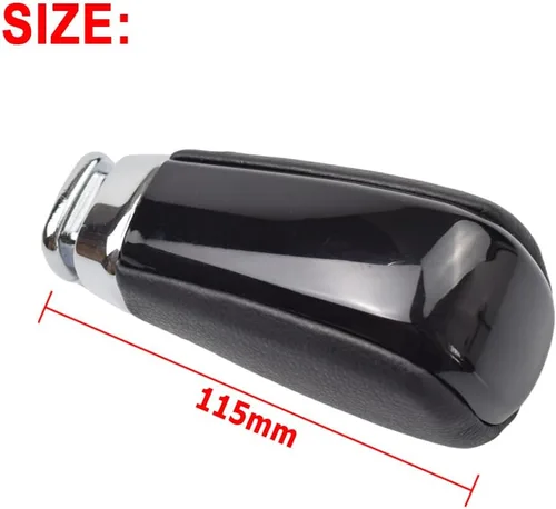 Vista 5 de para Toyota Prado FJ 150 Cruiser 2010 2011 2012 2013 2014 2015 2016 2017 de cuero transmisión automática perilla de cambio (negro)