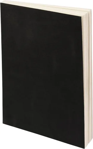 Vista 11 de Cuaderno de bocetos LayFlat - 14 x 21 cm - Cuaderno en blanco negro, 64 hojas, papel grueso de 100 g/m²..