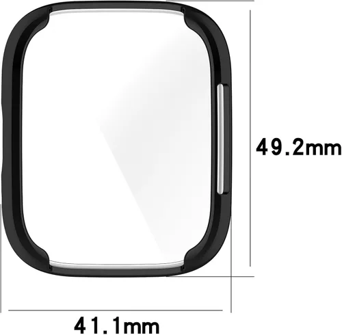 Vista 9 de Funda protectora de pantalla compatible con Xiaomi Redmi Watch 3 Lite, funda de TPU suave y ultradelgada, protector de pantalla para Xiaomi Redmi