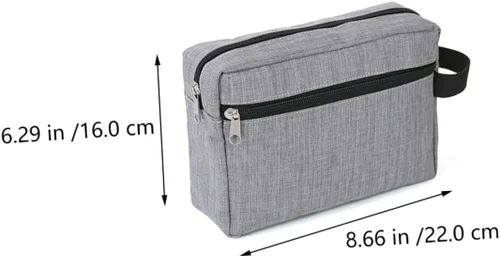 Vista 2 de Beavorty Bolsa de almacenamiento para hombre, bolsa de aseo para hombre, bolsa organizadora de maquillaje de viaje, bolsas de viaje para maleta