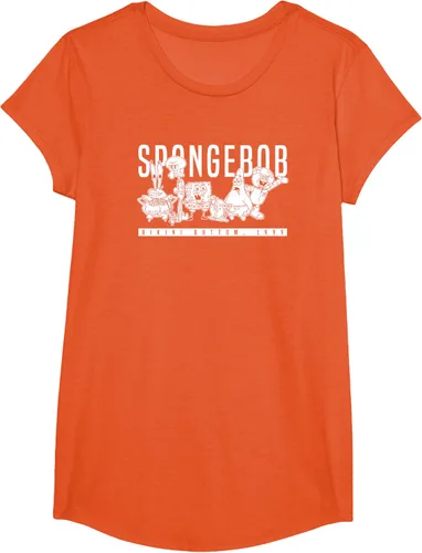 Vista 35 de Bob Esponja Vintage Group Simple Logo Camiseta, Negro