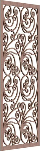 Vista 27 de 9 3/8"W x 24 3/8"H x 1/4"T Marilla Decorativos Paneles de Pared de Madera Calado, Abedul