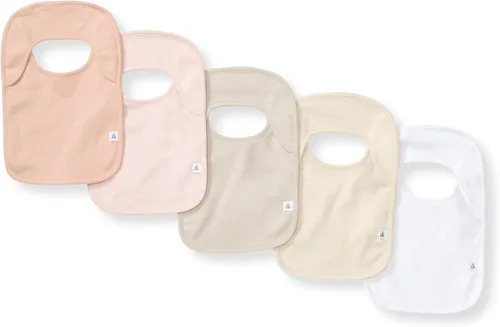 Vista 11 de Burt's Bees Baby Baberos unisex para bebé, trapos de baba de hombro de solapa, 100% algodón orgánico con baberos absorbentes de toalla de rizo A