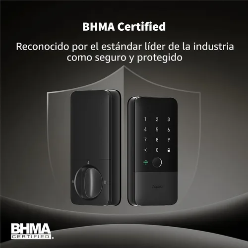 Vista 6 de Aqara UWB Smart Lock U400, Matter Over Thread, llave de Apple Home, cerrojo de entrada sin llave de huellas dactilares, teclado de pantalla táctil