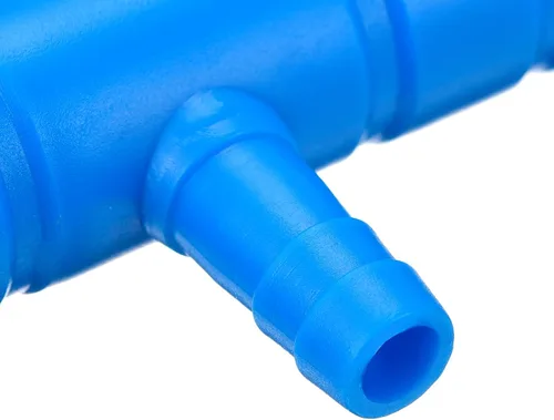 Vista 4 de uxcell 5 unids 0.315 in a 0.217 in 2 vías línea de aire tubo divisor conector pecera tanque oxígeno tubo aire adaptador para acuario, azul