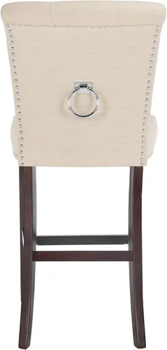 Vista 4 de Safavieh Taylor Taburete de bar, beige/espresso