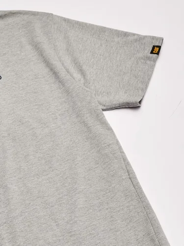 Vista 4 de Caterpillar Camiseta Tm Logo para hombre, Gris Jaspeado, XXL