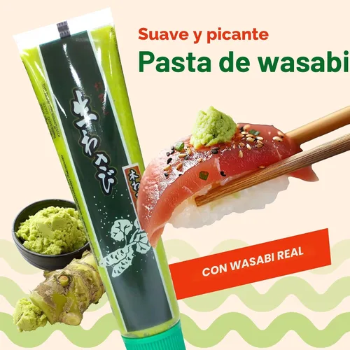 Vista 3 de Wasabi-O Pasta de wasabi premium en tubo, 1.52 onzas