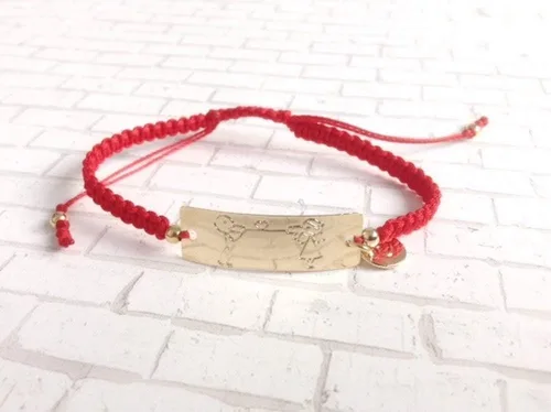 Vista 7 de Pulseras de cuerda roja de la amistad pulseras de amor infinito de hilo rojo