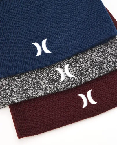 Vista 5 de Hurley Men's Winter Hat - Classic Icon Beanie