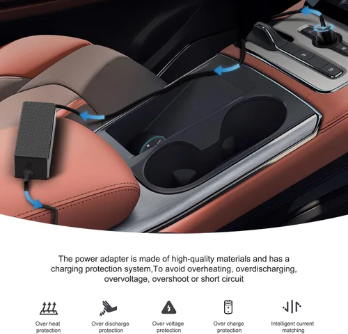 Vista 8 de HKY Cargador de coche portátil 150 W 120 W DC adaptador de corriente para ASUS Zenbook Flip 15 Q528EH Q538EI UX534F Q537F Q547F Q536F Q506 Q546F