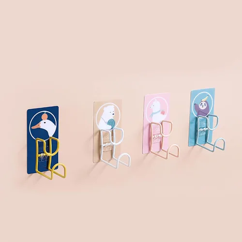 Vista 8 de Toallero, ganchos de pared, organizador de baño, toalleros para baño, bonitos ganchos montados en la pared, gancho giratorio de 360°, almacenamiento
