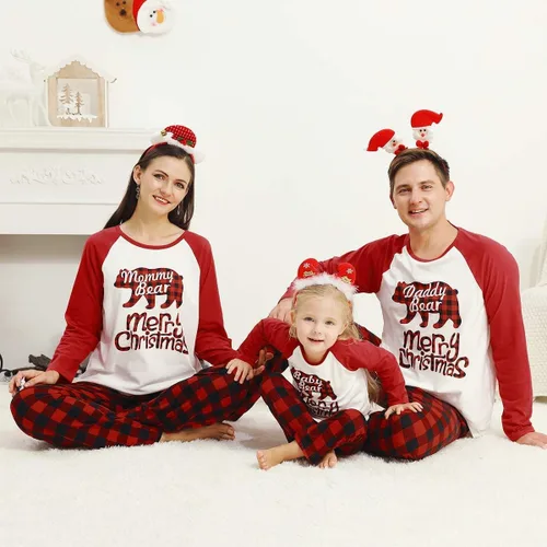 Vista 3 de Mikrdoo Pijamas de Navidad familiares a juego para la familia