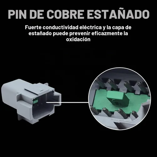 Vista 5 de Deutsch - Conector DT de 2 pines, 2 vías DT automotriz, impermeable, conector eléctrico macho hembra, arnés de cableado con cable de 16 AWG