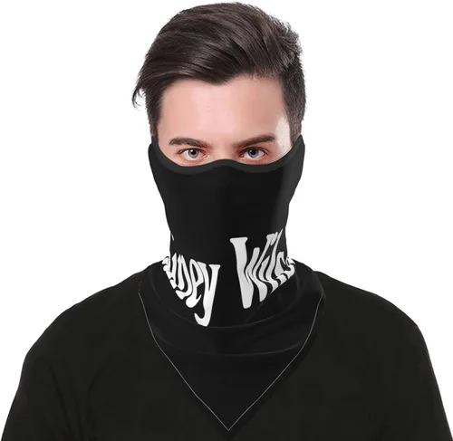 Vista 4 de TUNLEY Lainey Singer Wilson Face Shield Mesh Breathable Face Shield Neck Protector Triangular Face Mask UV Protection Sports Riding Unisex Black