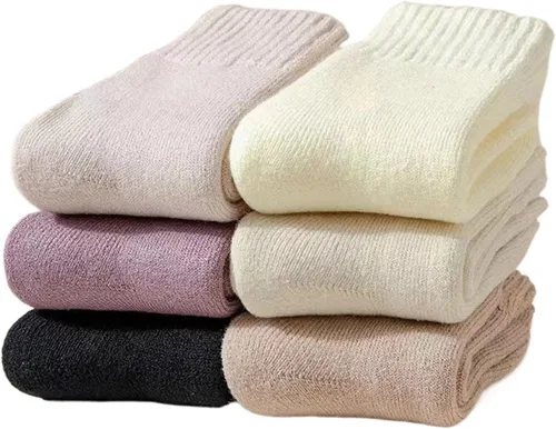Vista 3 de TRENIS 1 Pairs Women Socks Autumn Winter Warm Snow Thick Soft Floor Sleep Socks