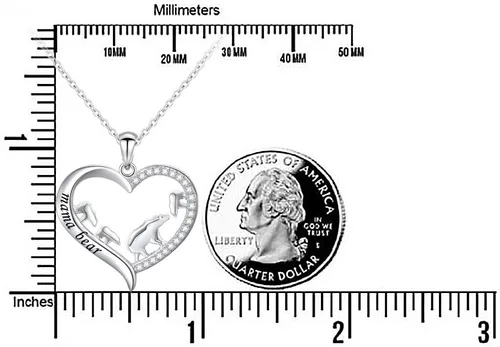 Vista 18 de Collar de plata esterlina para mamá, regalo para el día de la madre, dije o brazalete para mamá