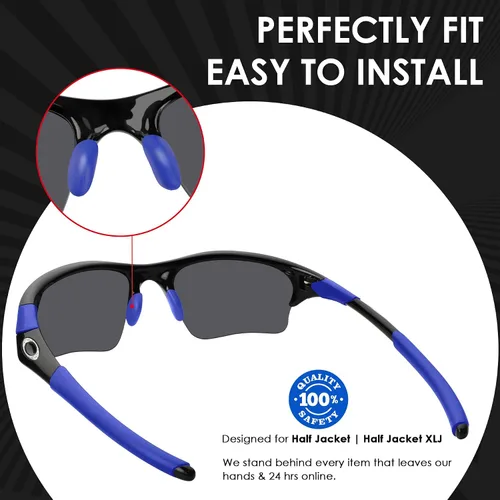 Vista 3 de BLAZERBUCK Kits de calcetines de repuesto para gafas de sol Oakley Half Jacket XLJ