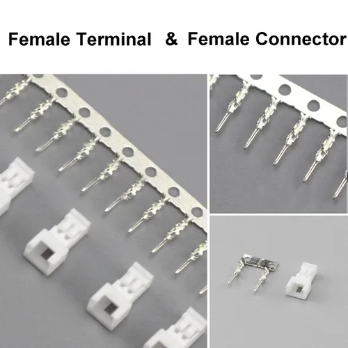Vista 4 de Kit surtido de conectores JST MX de 0.049 in, conectores de carcasa macho y hembra de paso de 0.049 in, terminal de enchufe adaptador de carcasa