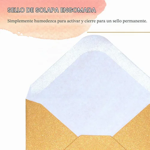 Vista 5 de Sobres para tarjetas de regalo, 100 sobres pequeños, sobres de papel para tarjetas de visita, bolsillos pequeños a granel para tarjetas de notas