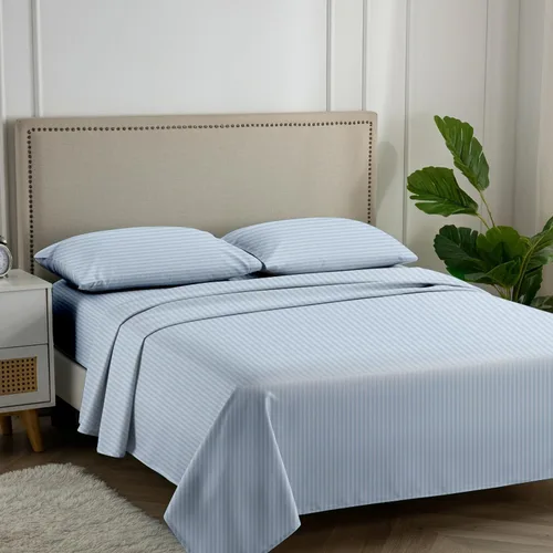 Vista 68 de Carressa Linen - Juego de sábanas 100% algodón de 600 hilos