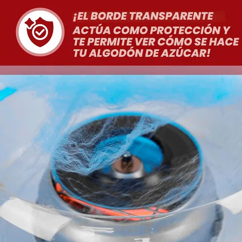 Vista 3 de Darice Máquina de algodón de azúcar – Retro Cotton Candy Maker – Máquina para hacer dulces caseros – Ideal para cumpleaños, fiestas, reuniones