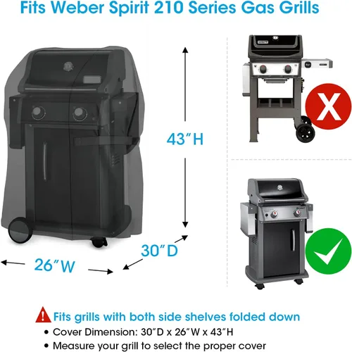Vista 9 de Unicook Paquete de cubierta de parrilla de 58 pulgadas y cubierta de barbacoa de 30 pulgadas