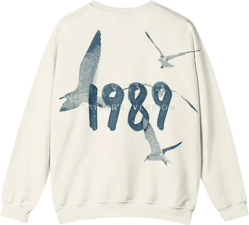 Vista 5 de Tops de otoño para mujer Sudadera de manga larga con cuello redondo 1989 Traje de otoño e invierno