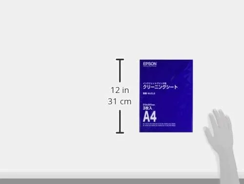 Vista 3 de EPSON impresora de inyección de tinta hoja de limpieza tamaño A4 3 piezas MJCLS importación de Japón
