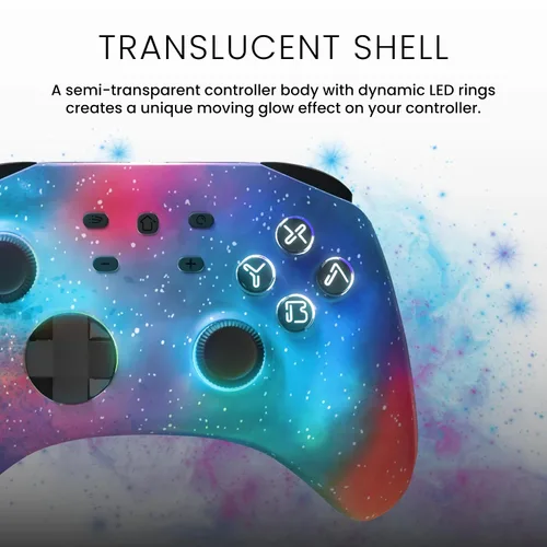 Vista 4 de Surge Gamepad Pro (Supernova Edition) Wireless Pro Controller for Nintendo Switch, Windows PC, Steam Deck, Android & iOS