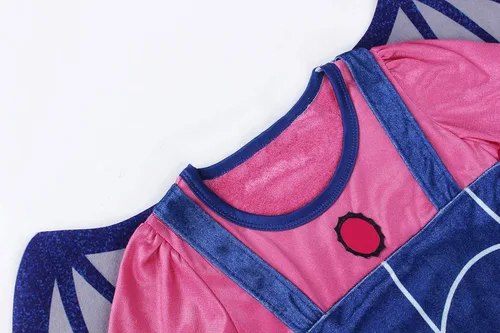 Vista 3 de JerrisApparel Conjunto de vestido de disfraz para niñas con diadema para Halloween