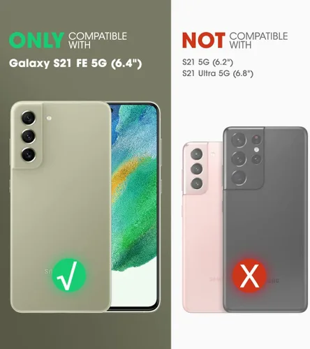 Vista 2 de SUPCASE Unicorn Beetle Pro Series - Funda diseñada para Samsung Galaxy S21 FE 5G (versión 2022), funda resistente de doble capa y función atril