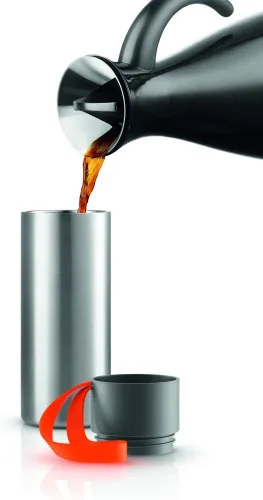 Vista 4 de Eva Solo 567463 Frasco (gris, naranja, acero inoxidable, plástico, silicona, acero inoxidable)