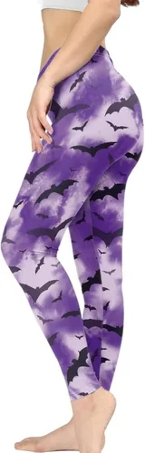 Vista 3 de Salabomia Leggings de cintura alta para mujer, pantalones de yoga para entrenamiento, leggings suaves para levantar glúteos, tallas XS-3XL