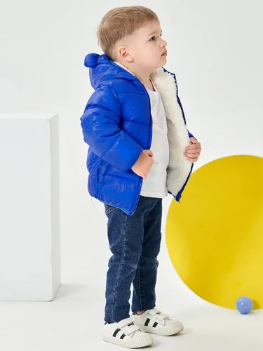 Vista 6 de ARTMINE Abrigos de invierno con capucha para bebés, niños y niñas, 12M - 5Y