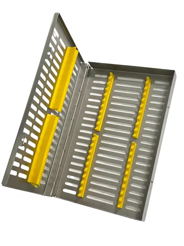 Vista 3 de ArtLab -Caja de casete de esterilización de instrumentos dentales (para 20 piezas) para organizador de instrumentos dentales y casetes