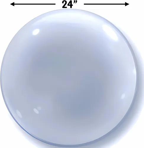 Vista 2 de Qualatex Globo de burbujas Deco transparente de 24 pulgadas