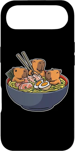 Vista 27 de Capybara Eating Ramen Funda para iPhone 17