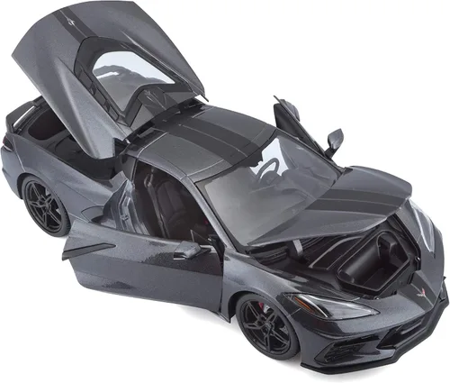 Vista 4 de Maisto 1:18 Edición Especial 2020 Chevrolet Corvette Stingray Z51 - Gris