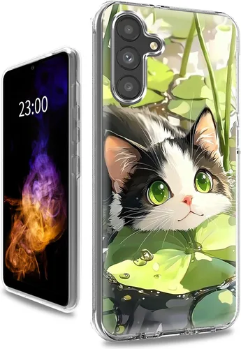 Vista 33 de Funda transparente para Samsung A15 5G de 6.5 pulgadas, doble capa protectora a prueba de golpes de PC transparente de silicona suave