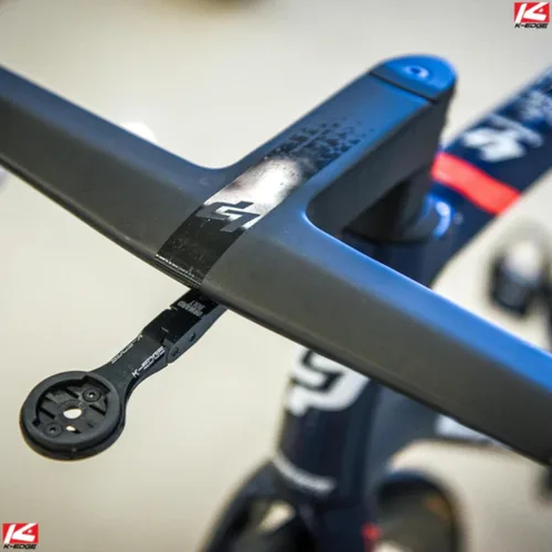 Vista 4 de K-Edge Sistema de manillar integrado para computadora de bicicleta para dispositivos GPS Garmin Negro accesorios de ciclismo-electrónica
