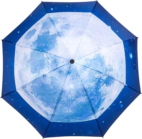Vista 83 de LANBRELLA Paraguas plegable inverso compacto paraguas de viaje a prueba de viento automático