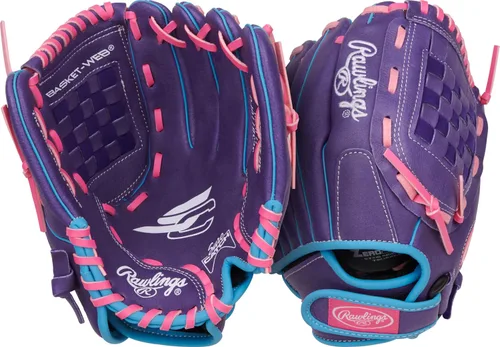 Vista 8 de Rawlings Serie Sure Catch - Guante de sóftbol juvenil Tamaños 10" - 12.5" Múltiples estilos