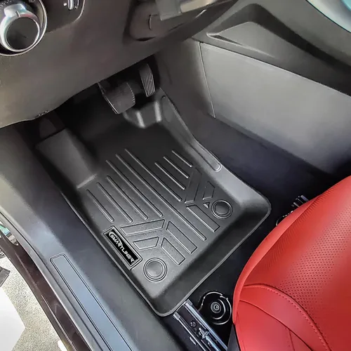 Vista 2 de SMARTLINER Juego de alfombrillas de 2 filas de protección para todo tipo de clima, compatible con Dodge Hornet 2023-2025