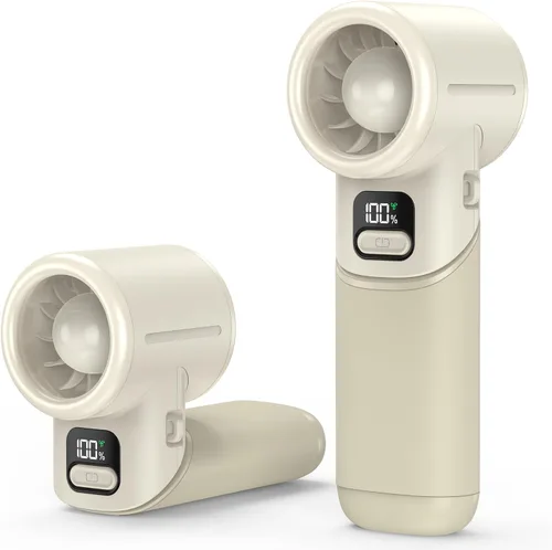Vista 9 de AMACOOL Ventilador turbo portátil de mano, máximo 20 horas de tiempo de 2-Negro