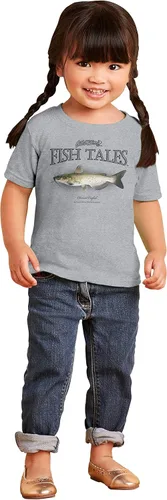 Vista 4 de Brisco Brands Gill McFinn Catfish Fisherman Fishing Toddler Boy Girl T Shirt