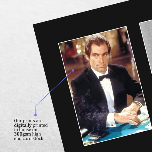 Vista 4 de HWC Trading USL Timothy Dalton Gifts - Autografía impresa para fanáticos de recuerdos de películas, tamaño carta de EE. UU